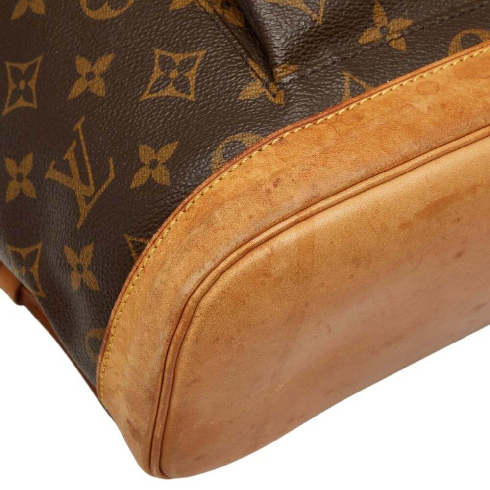LOUIS VUITTON Brown Monogram Leather Backpack - Picture 5 of 11